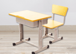 课桌椅细节图分享，钢木课桌椅，钢塑课桌椅